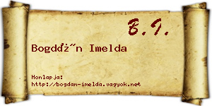 Bogdán Imelda névjegykártya