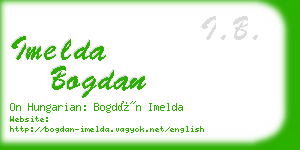 imelda bogdan business card